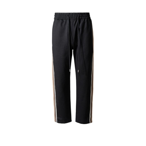 Casual slight stretch drawstring pocket high street sports pants