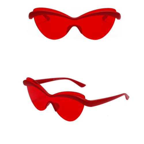 One pc stylish new integrated eyebrows decor uv protection sunglasses