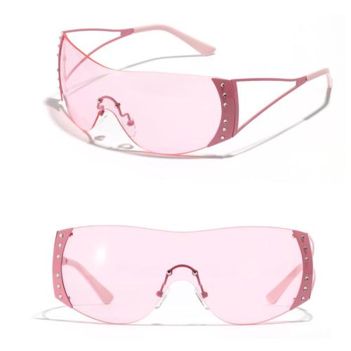 One pc new stylish 5 colors oversized frameless uv protection sunglasses
