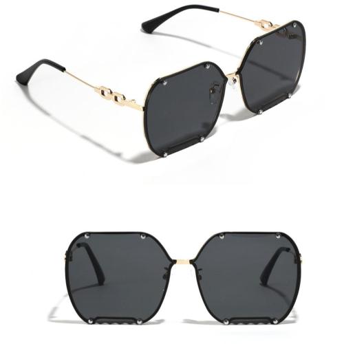 One pc stylish new 5 colors rivet metal frame uv protection sunglasses
