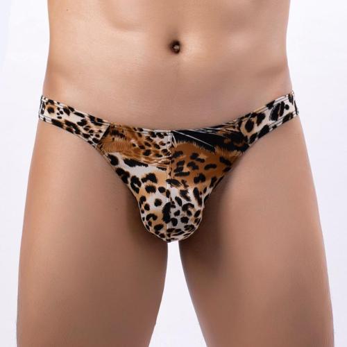Sexy plus size slight stretch tiger batch printing low waist thongs