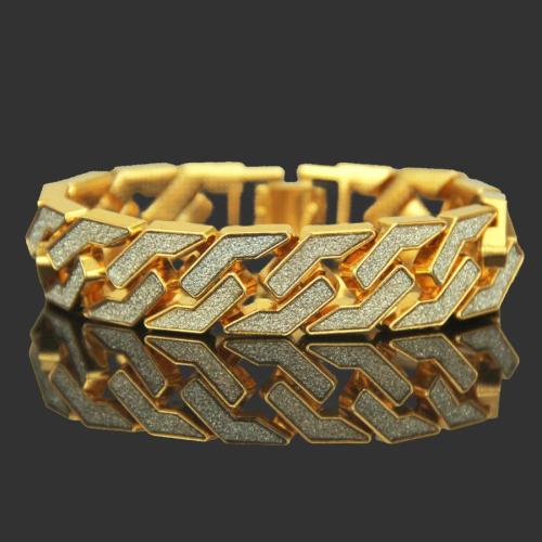 One pc hip hop glitter geometric shapes bracelets(length:21cm，width 1.7cm)