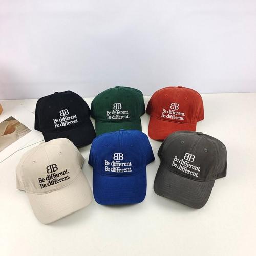 One pc fashion letter embroidery soft top baseball cap 56-58cm