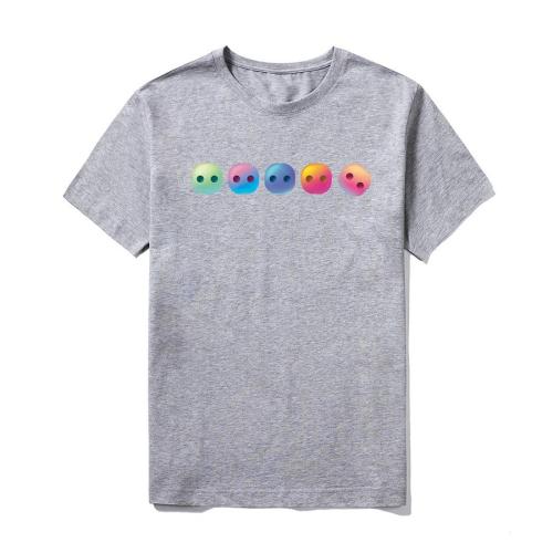Casual plus size slight stretch 4 colors punk printing short sleeve t-shirt