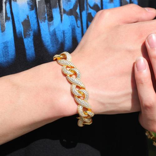 One pc hip hop rhinestone cross hollow bracelets(length:20cm)