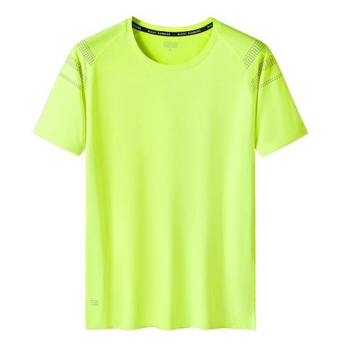 Sports plus size slight stretch moisture wicking breathable quick dry t-shirt