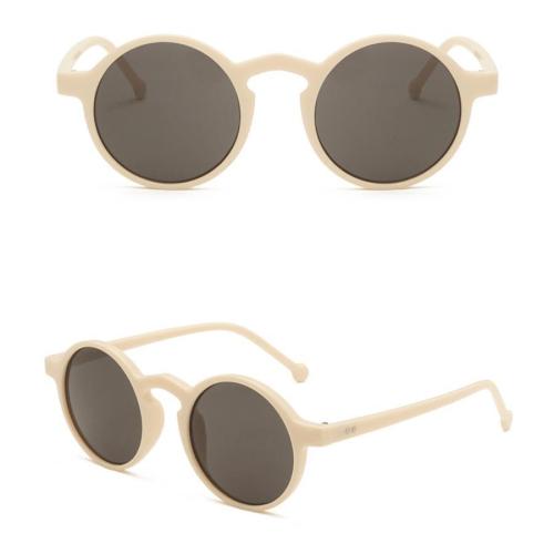 One pc new stylish 5 colors round plastic frame uv protection sunglasses