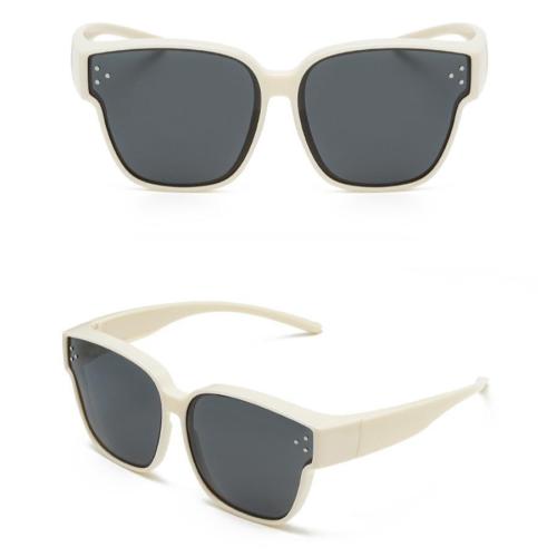 One pc new stylish 5 colors rivet square plastic frame uv protection sunglasses