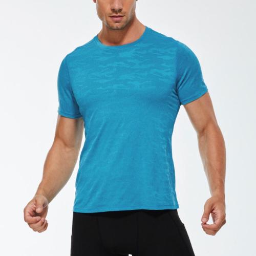 Sports plus size high stretch moisture wicking quick dry breathable run t-shirt