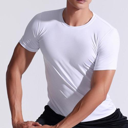 Sports plus size high stretch patchwork slim quick dry t-shirt size run small
