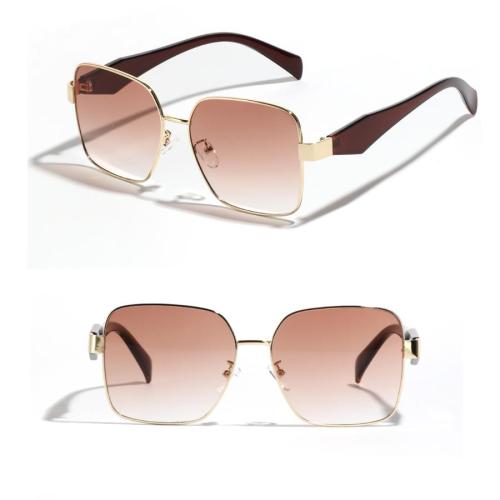 One pc stylish new 5 colors big square metal frame uv protection sunglasses