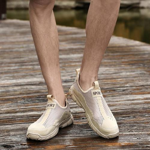 Stylish lazy all-match breathable hollow mesh sneakers