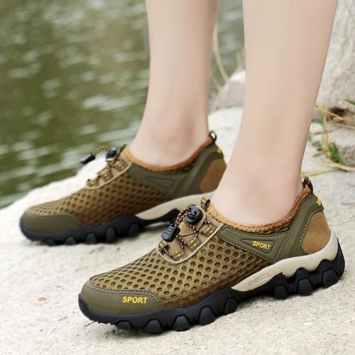 Stylish 4-colors mesh soft sole breathable non-slip sneakers