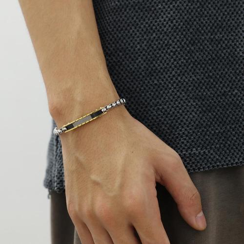 One pc geometry stainless steel bracelets(length:180+30mm)