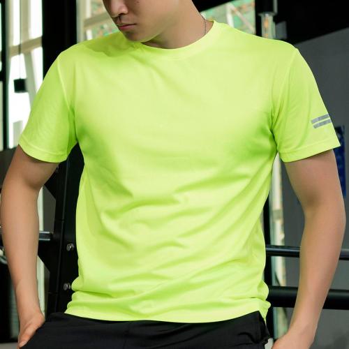Sports plus size slight stretch 4 colors breathable fast dry short sleeve top