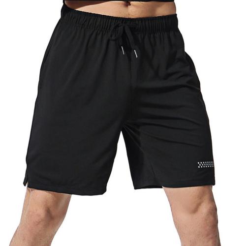 Sports plus size slight stretch drawstring pocket fast dry running shorts