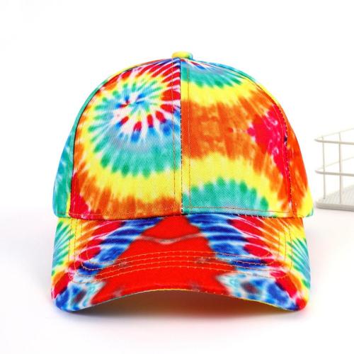 One pc new stylish tie-dye printing outdoor baseball cap(58-60cm)