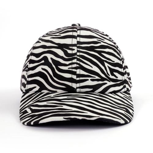 One pc stylish trend zebra printing baseball cap(58-60cm)