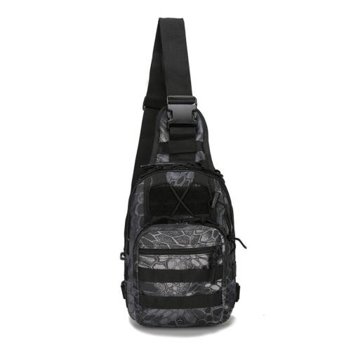 Stylish new canvas snake pattern zip-up adjustable shoulder bag