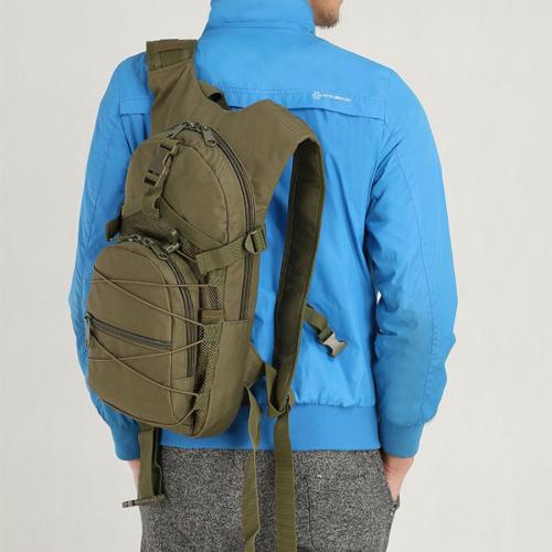 Stylish new oxford cloth solid color outdoor zip-up backpack