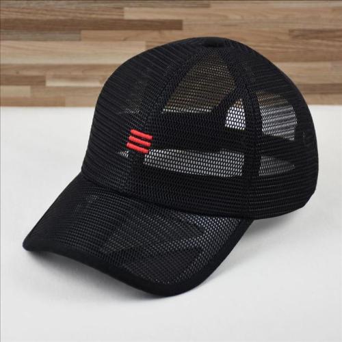 One pc fishnet contrast color line breathable adjustable baseball cap 60-63cm