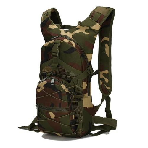 Stylish new oxford cloth camo printing outdoor zip-up backpack