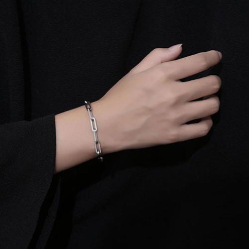 One pc hip hop titanium steel round pendant couple bracelet(length:21cm)