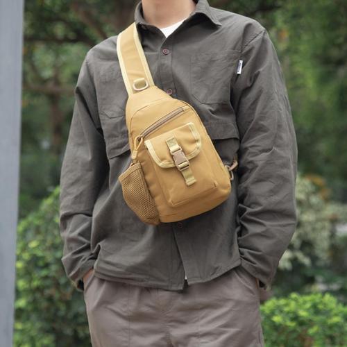 Stylish new solid color oxford cloth zip-up adjustable chest pack