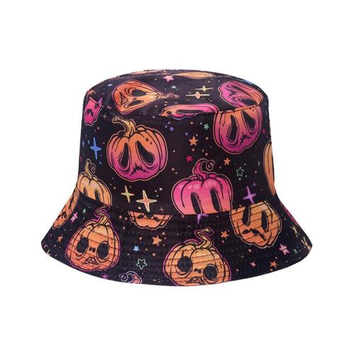 One pc halloween stars pumpkin bucket hat 58cm