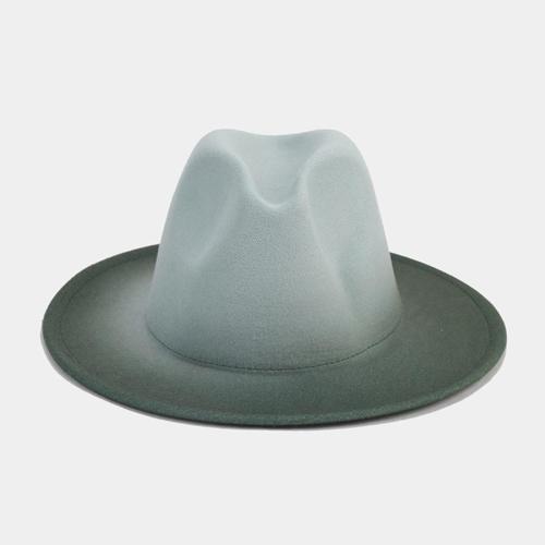 One pc fashion gradient color tweed top hat 56-58cm