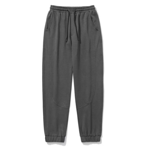 Casual plus size non-stretch simple solid loose pocket sweatpants size run small