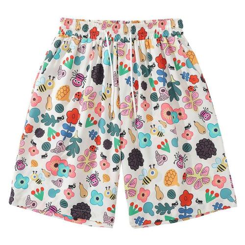 Casual plus size non-stretch batch printing shorts(size run small)