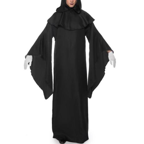 Halloween cosplay grim reaper wizard costume(with hat & gloves)