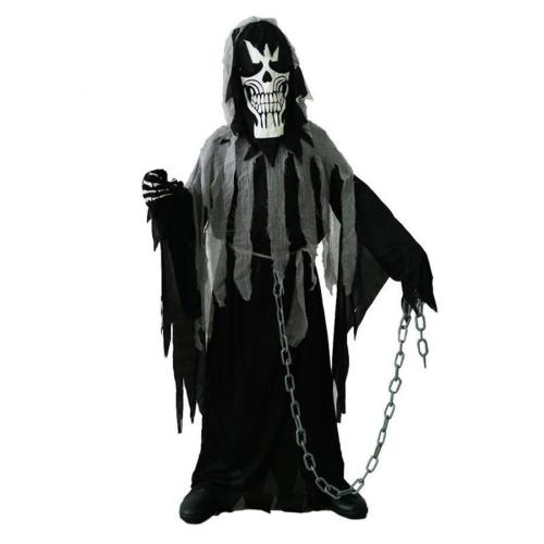 Halloween for kid cosplay grim reaper costume(with accessories,no sickle)