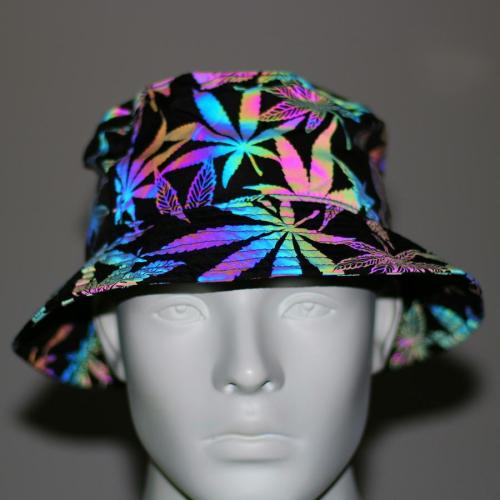 One pc reflective leaf graphic hip-hop buckle hat 58cm