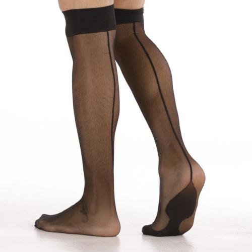 Sexy stretch mesh simple line stockings