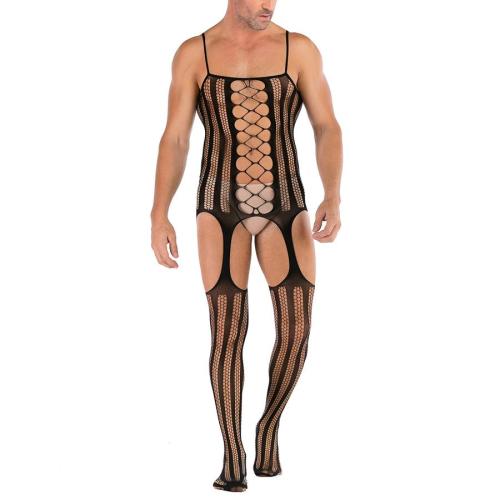 Sexy stretch sling mesh fishnet hollow garter teddy collection(no thong)