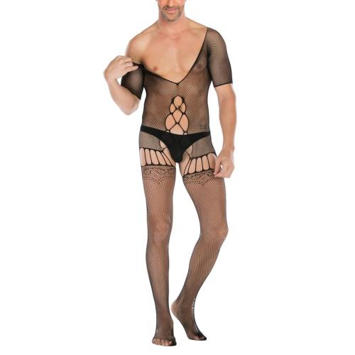 Flirty stretch fishnet hollow teddy collection(no thong)