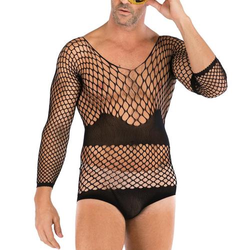 Sexy stretch fishnet mesh hollow teddy collection(no thong)