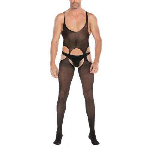 Sexy stretch mesh sling hollow garter teddy collection(no thong)