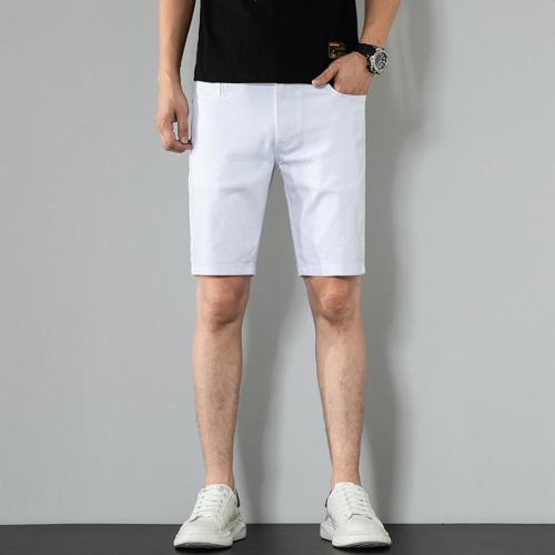 L-7xl stretch plus-size pocket denim shorts(size runs small)