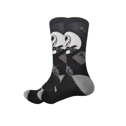 One pair new halloween thriller cartoon pattern cotton socks#2