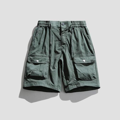 Casual plus size non-stretch 4 colors pocket cargo shorts size run small