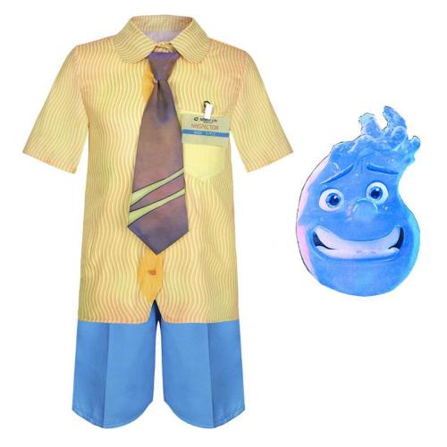 Halloween non-stretch for kid costume(with water elemental mask)