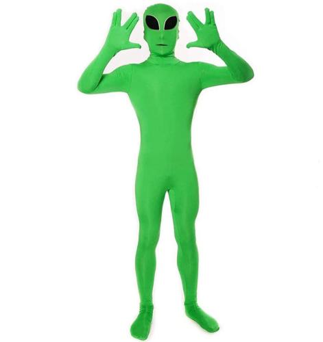 Halloween slight-stretch cosplay alien costume(with mask)