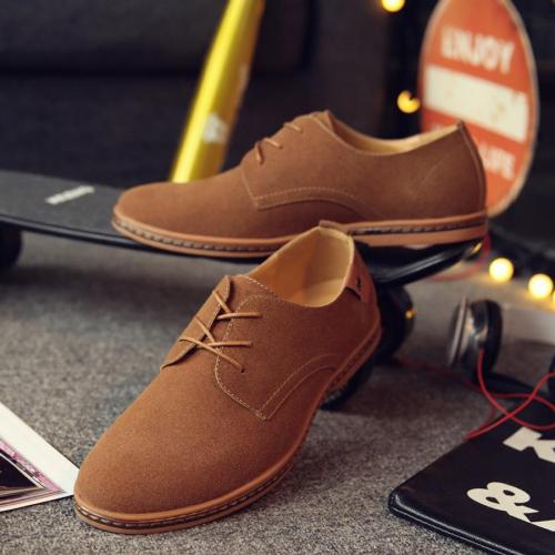 Stylish 7 colors solid color matte all-match lace-up loafers