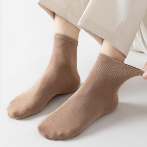 One pair new 7 colors cotton stretch warm crew socks
