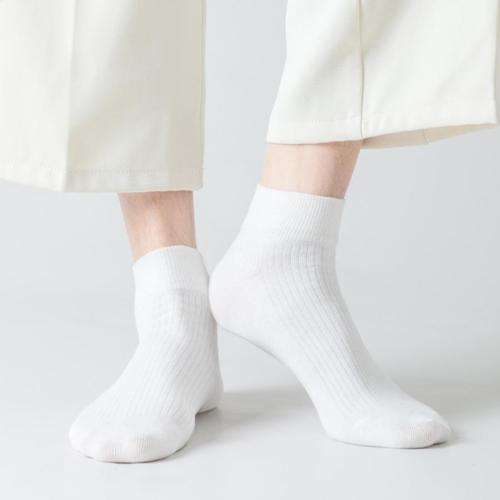 One pair new stylish 100% cotton stretch warm crew socks