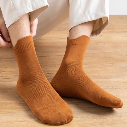 One pair new stylish 10colors cotton stretch warm crew socks