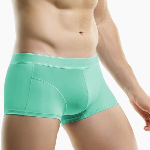Plus size high stretch 5 colors solid color mid waist breathable trunks